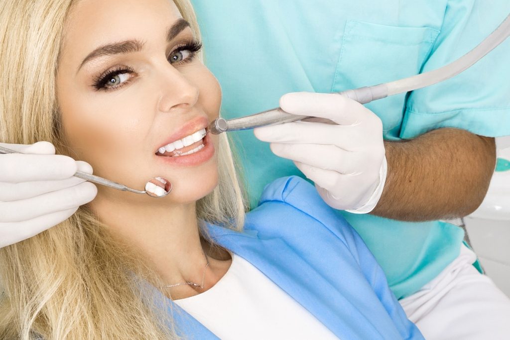 woman with a dentist