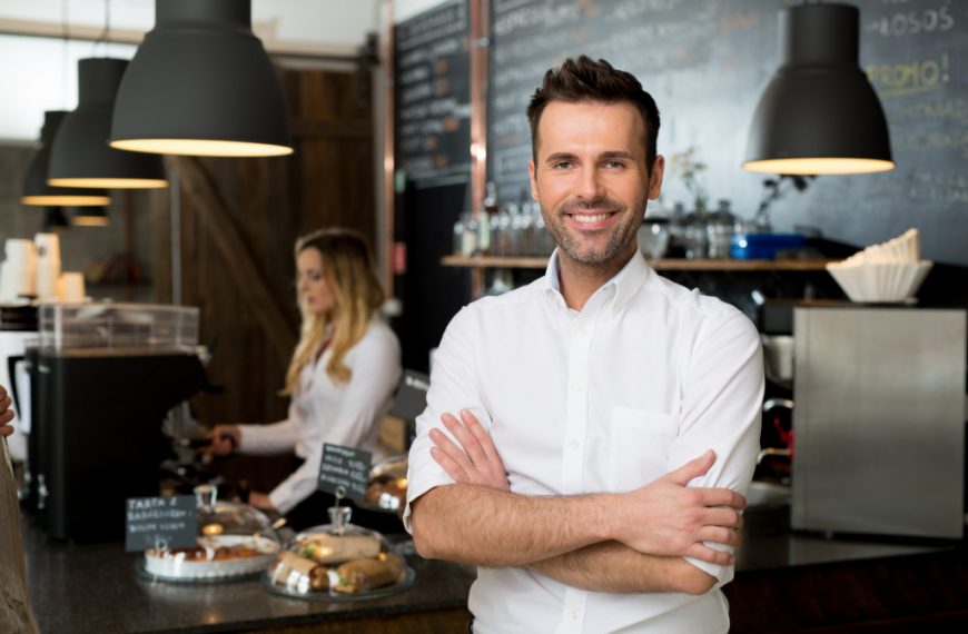 businessman smiling